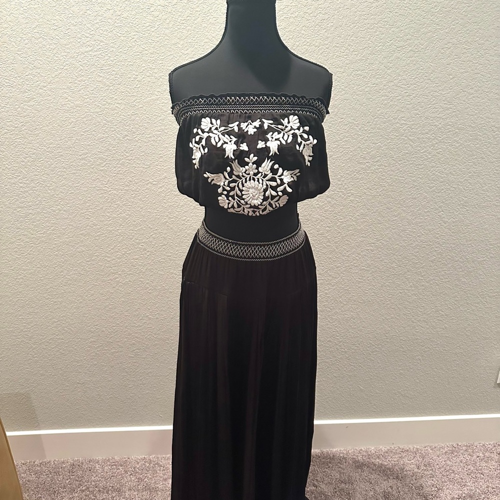 Free People Black Off-Shoulder Dress